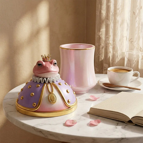 3D Frog Prince Candle Jar Silicone Mold Set, Resin Casting Mould For DIY Candle Making Home Decor Oasis Select