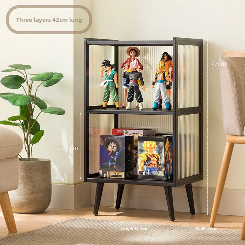 Figure Display Cabinet Acrylic Lego Model Toy Display Cabinet Display Stand Cosmetics Non-Glass Household Bookshelf Oasis Select third floor
