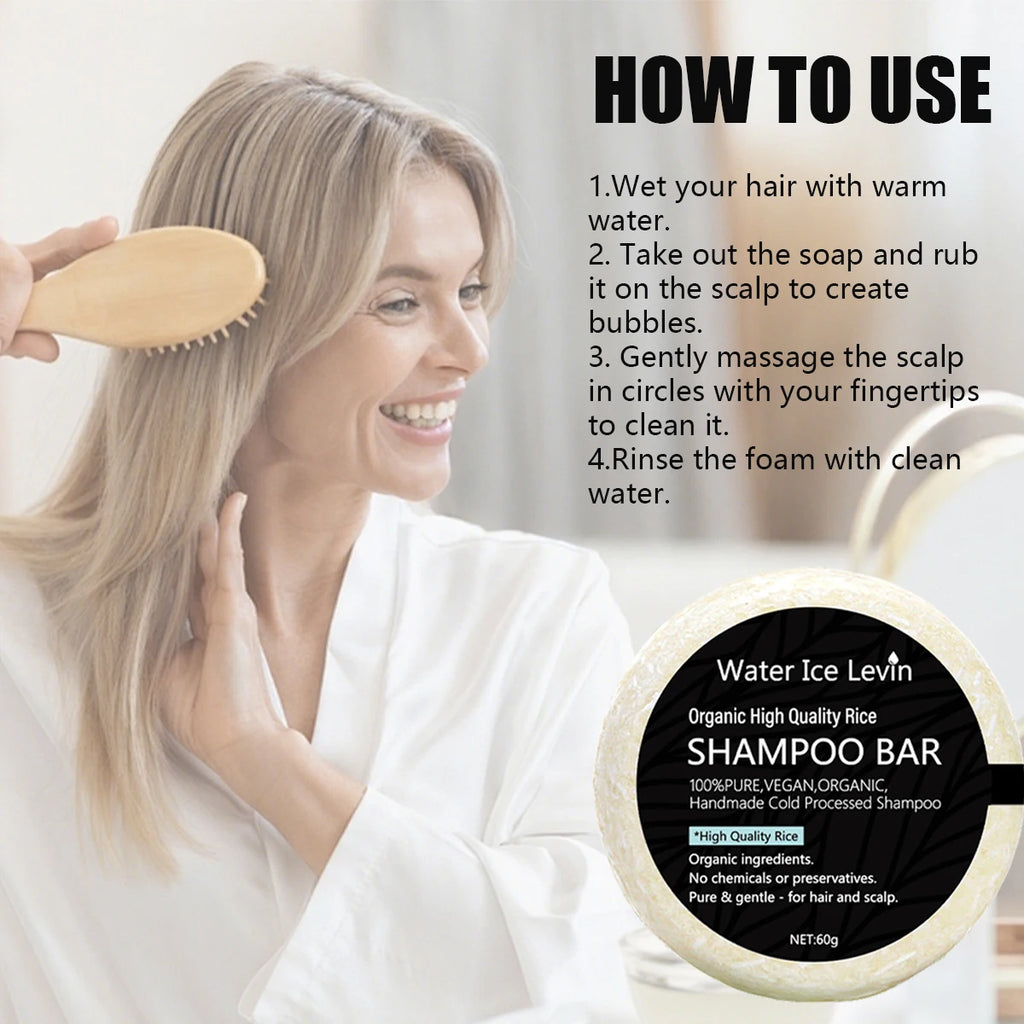 Organic Rice Shampoo Bar – Shea Butter & Coconut Oil All Hair Shampoo Bar Oasis Select