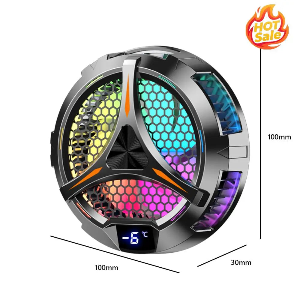 Magnetic Universal Tablet Cooler with Temperature Display for iPad Cooling Fan RGB Lighting Radiator Cooler for Dedicated Tablet Oasis Select