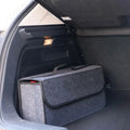 Felt Big Anti Slip Compartment Boot Storage Organizer Tool Car Storage Bag Car Trunk Organizer Soft Felt Storage Box Accessories Oasis Select GRAY
