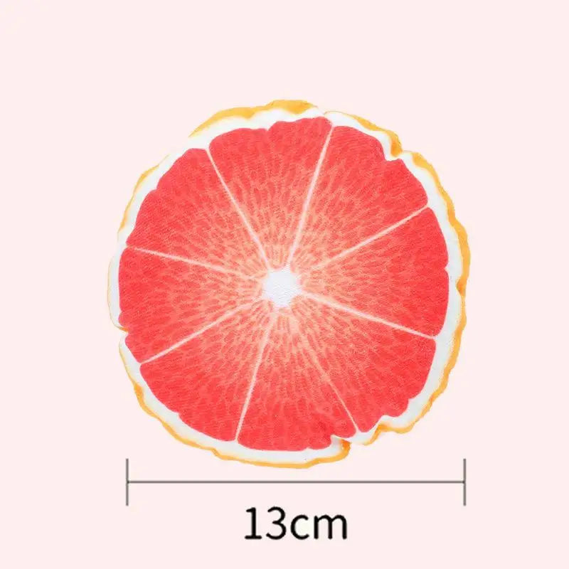 Dog Bite Sound Toy Fun Pizza BB Is Called Interactive Training Bite Resistant Artificial Pet Teething Dog Toys for Small Dogs Oasis Select grapefruit