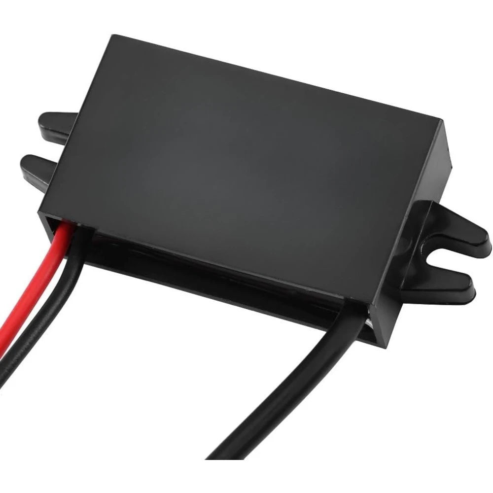 Car DC 12V To 5V 3A Step Down Converter Regulator With Female Panel Mount USB-IP67 Voltage Transformer Plastic Potting Housing Oasis Select