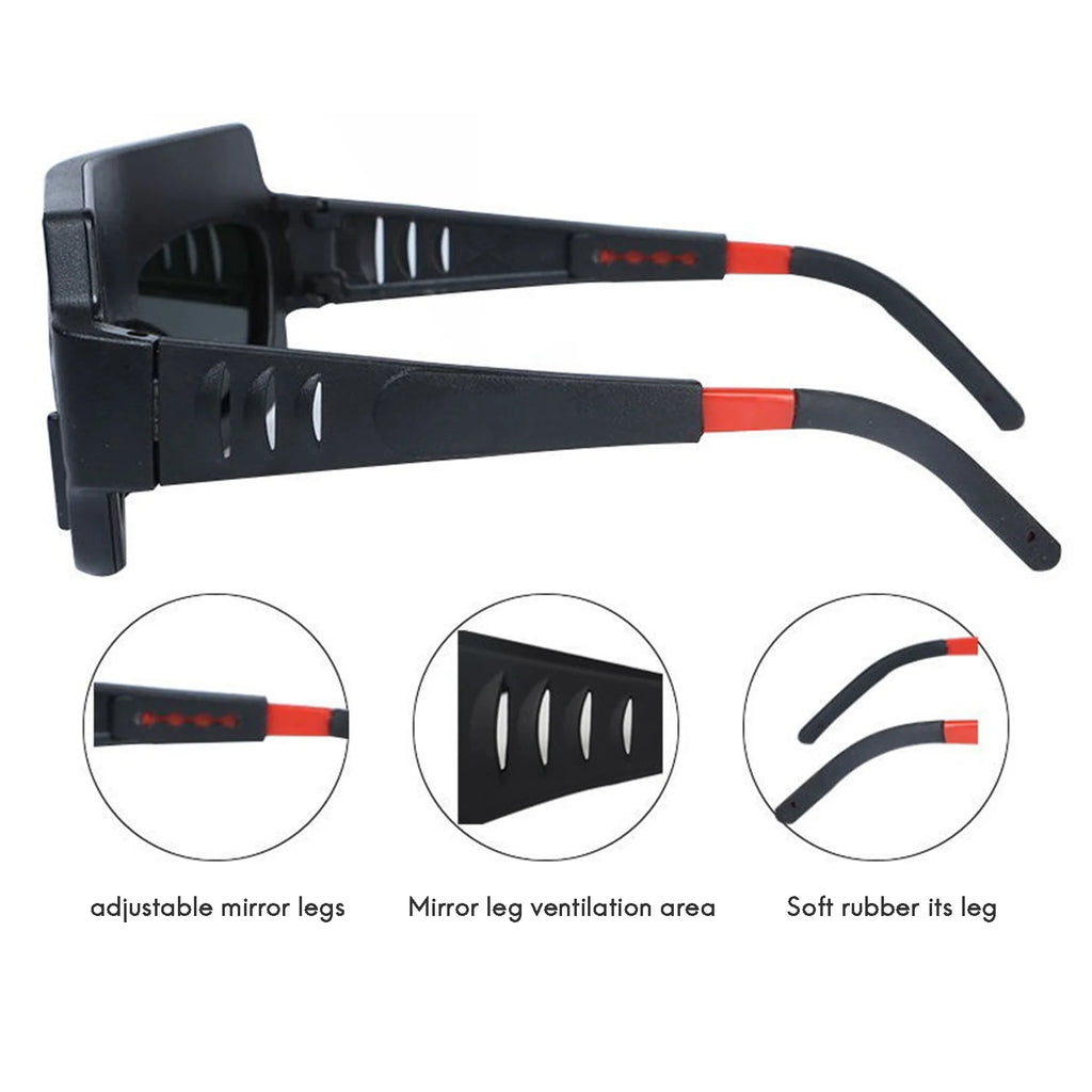 LIKE WISH Automatic Photoelectric Welding Glasses Solar Powered Auto Darkening Welding Mask Helmet Eye Goggle Welding Oasis Select