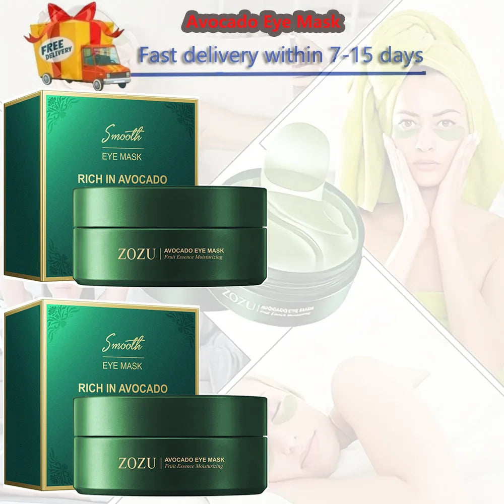 Avocado Collagen Eye Mask – Firming & Brightening Patches Collagen Eye Patches Oasis Select Avocado -2set
