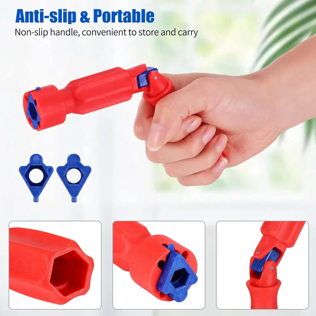 17/13/10mm Professional Toilet Seat Repair Wrench Universal Toilet Seat Installation Key Easy Loosening 17/13/10mm Oasis Select