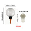 4Pcs Plastic Automatic Plant Watering Bulbs 500ml Globes Shape Self Watering Device Drip Irrigation System for Potted Plants Oasis Select White 4Pcs