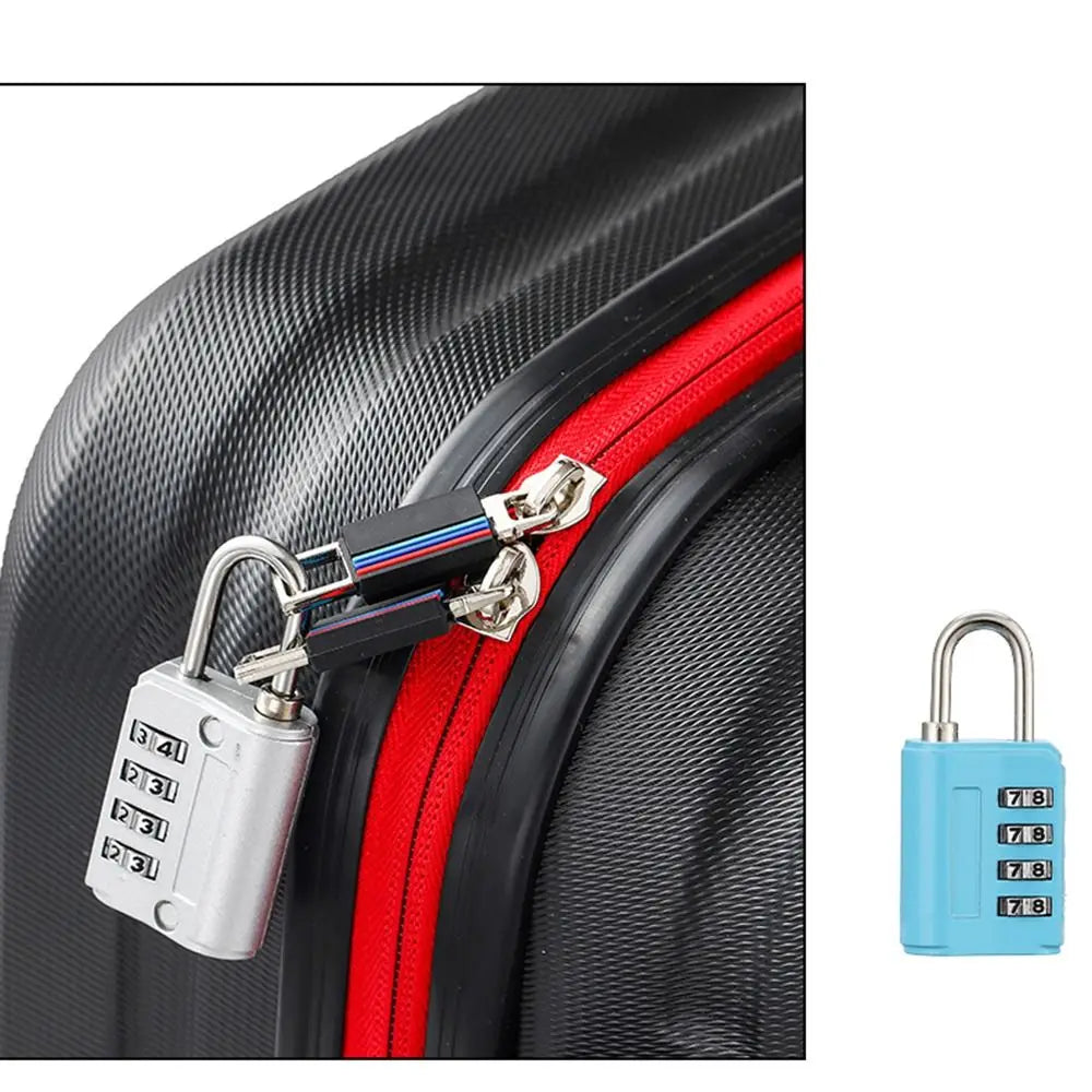 Portable Travel Combination Lock Coded Lock Luggage Padlock 4 Digit Password Lock Dormitory Cabinet Lock Oasis Select