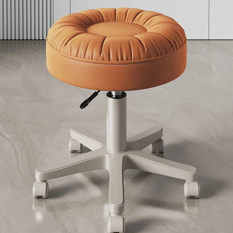 Makeup stool, light luxury high-end women's bedroom, new style dressing stool, modern and simple small-sized nail salon chair Oasis Select orange