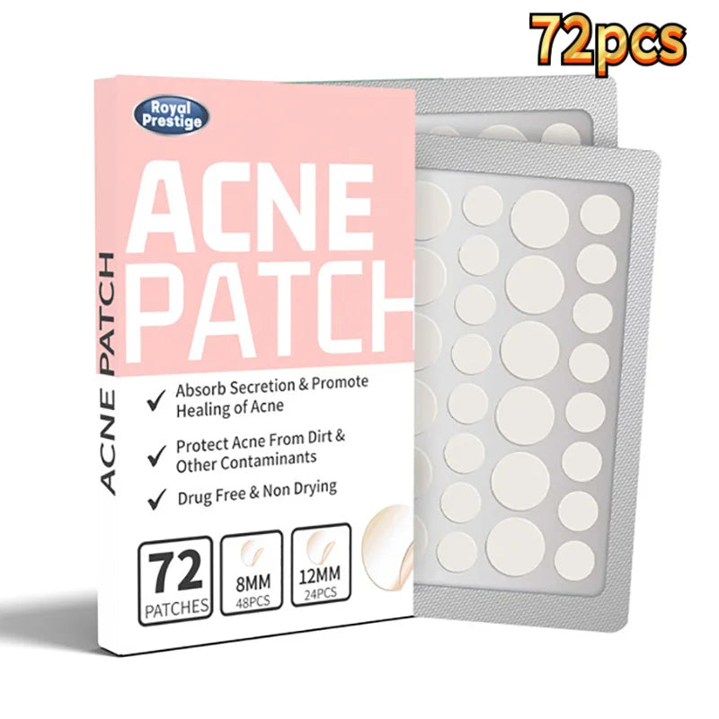 24-720pcs Hydrocolloid Invisible Breathable Pimple Patch Acne Removal Acne Cover Face Spot Pimple Patch Skin Care Stickers Oasis Select MR-10