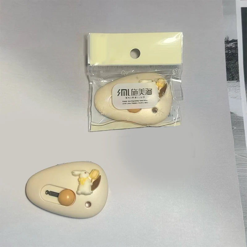 1pc Cute Cartoon Pebble Portable Art Knife Unpacking Express Knife Student Mini Paper Knife School Office Cutting Supplies Oasis Select One size A3