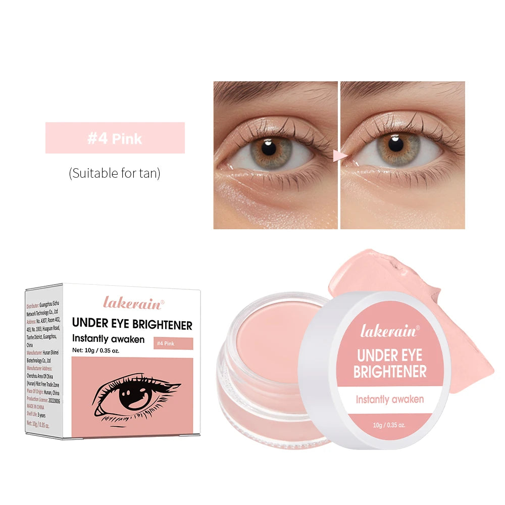 Eye Concealer Conceal & Brighten Dark Circles Nourishing Brightener Full Coverage Eye Bags Color Corrects Korean Cosmetics Oasis Select 04 Pink