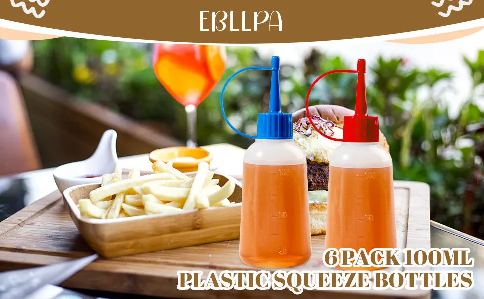 5 Pieces 100ml Plastic Clear Tip Applicator Bottle Plastic Squeeze Bottle With Tip Cap For Crafts Art Glue Multi Purpose Oasis Select