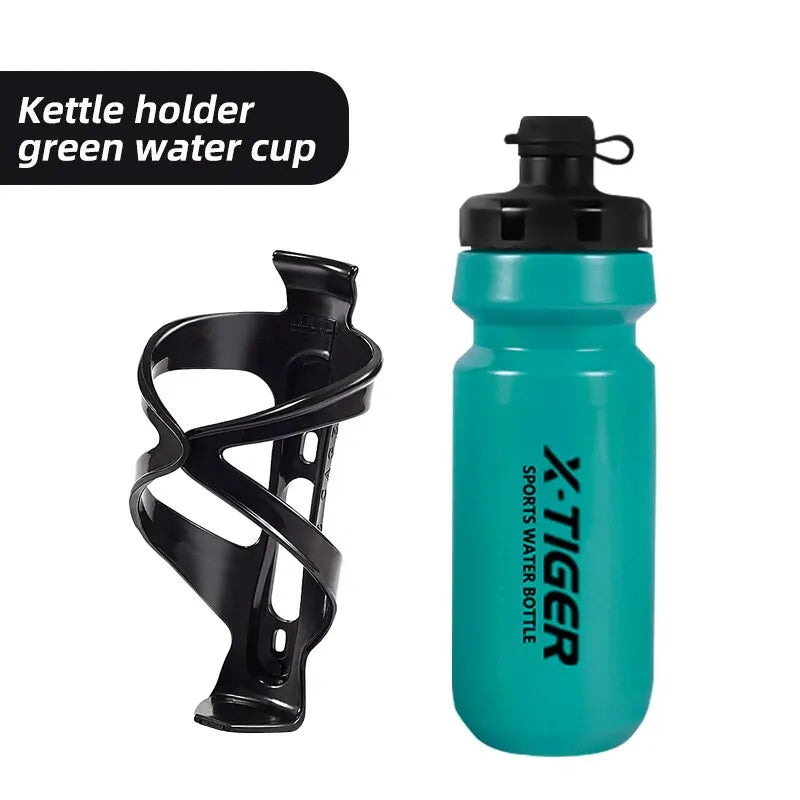 X-TIGER 650ml Cycling Water Bottle Mountain Road Bicycle Squeeze Cup Outdoor Sports Portable Water Cup Cycling Equipment Oasis Select Green