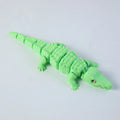 3D Printed Movable Crocodile Model Articulated Rotatable Decoration Funny Office Home Desktop Decor Craft Gift for Adults Oasis Select green