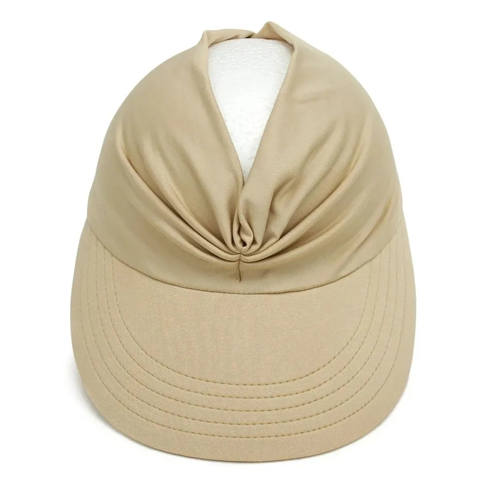 Empty Top Women Beach Sun Hat Wide Brim Double-Sided Sun-Protection Cap Flexible Anti-UV Outdoor Sports Hat Outdoor Sport Oasis Select