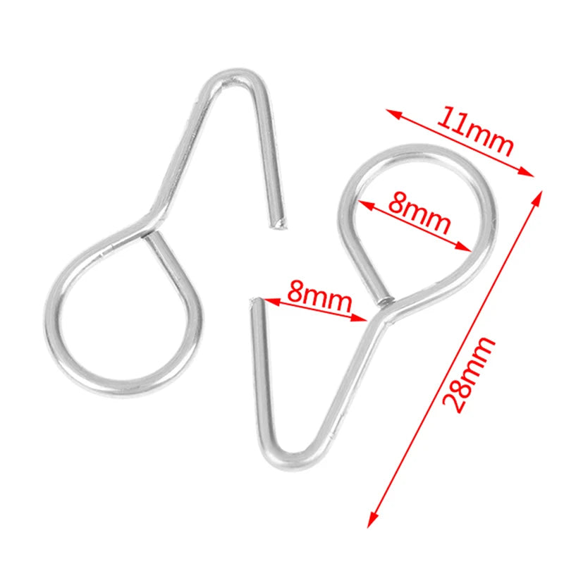 100PCS Multi-functional Car Seat Cover Fixing Hook S Shaped Seat Cover Fastener Oasis Select