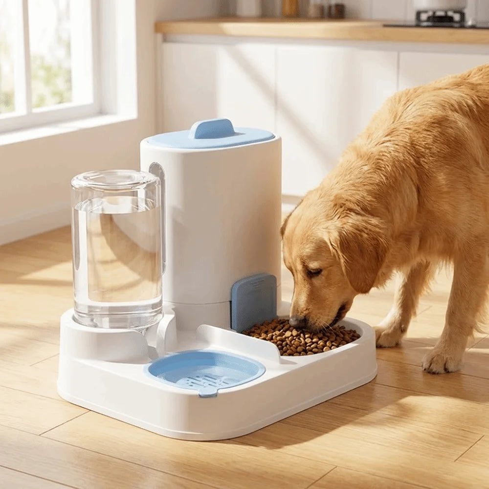 2-in-1 Automatic Dog Feeder & Water Dispenser | Large Capacity Automatic Pet Feeder Oasis Select