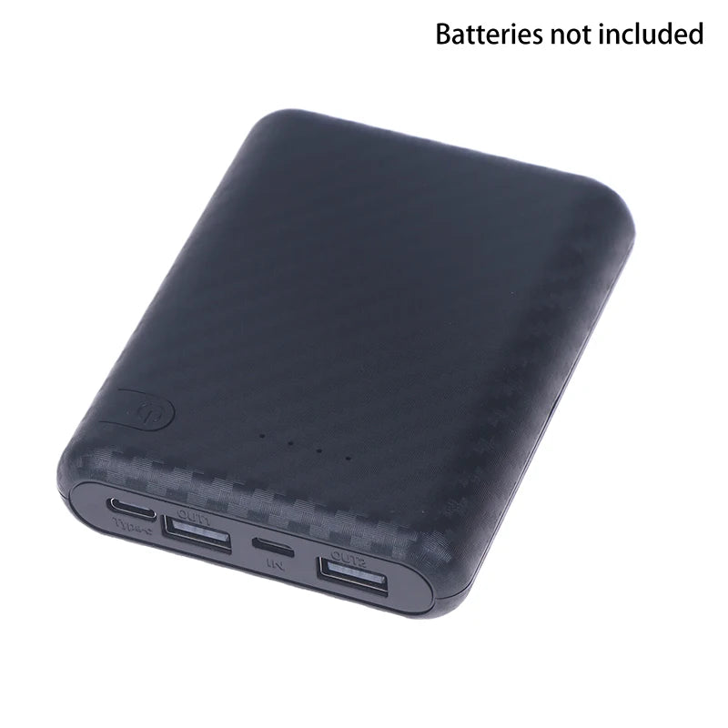 4 Slots 18650 Battery Box Case DIY Power Set Material Mini Solderless Power Supply Housing For Home Go Out And Other Occasions Oasis Select Black