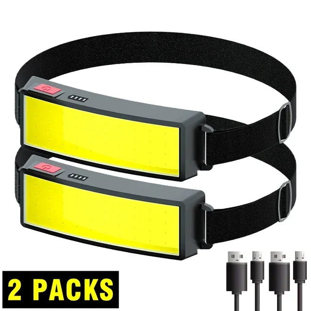COB LED Rechargeable Headlamp 800 Lm – USB, IPX4, Camping