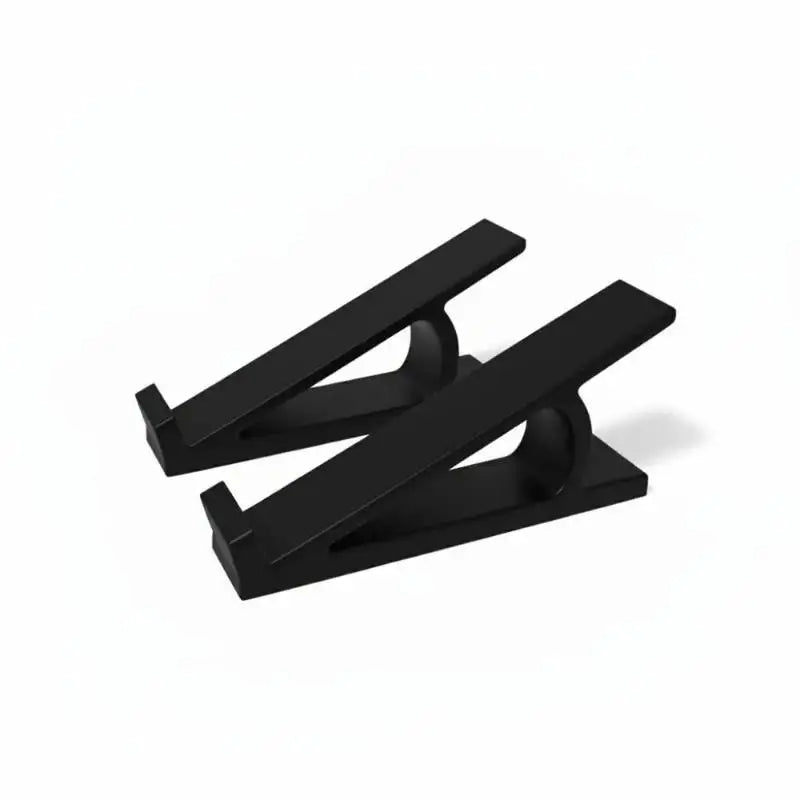 1 Pair Plastic Portable Keyboard Elevated Stand Adjustable Angle Keyboard Riser Computer Monitor Bracket Accessories Oasis Select Black