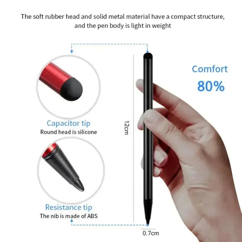 1/2/3/6pcs Universal Tablet Pen Phone Capacitive/Resistive Stylus Pen For Ipad Android All Touch Screens Rubber Stylus Pens Oasis Select