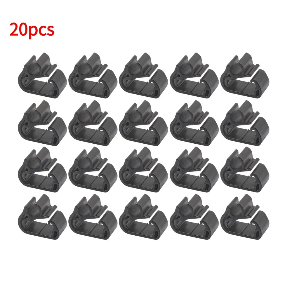Wiper Arm Spray Pipe Clamp Buckle For Peugeot 3008 (P84) 5008 (P87) Wiper Arm Spray Hose Clip Car Accessory Part Oasis Select 20pcs
