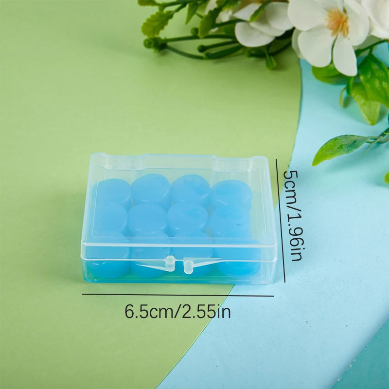 12PCS Silicone Ear Plug Reusable Silicone Wax Earplugs Swimming Moldable Earplugs Noise Reduction Cancelling Sleeping Protection Oasis Select