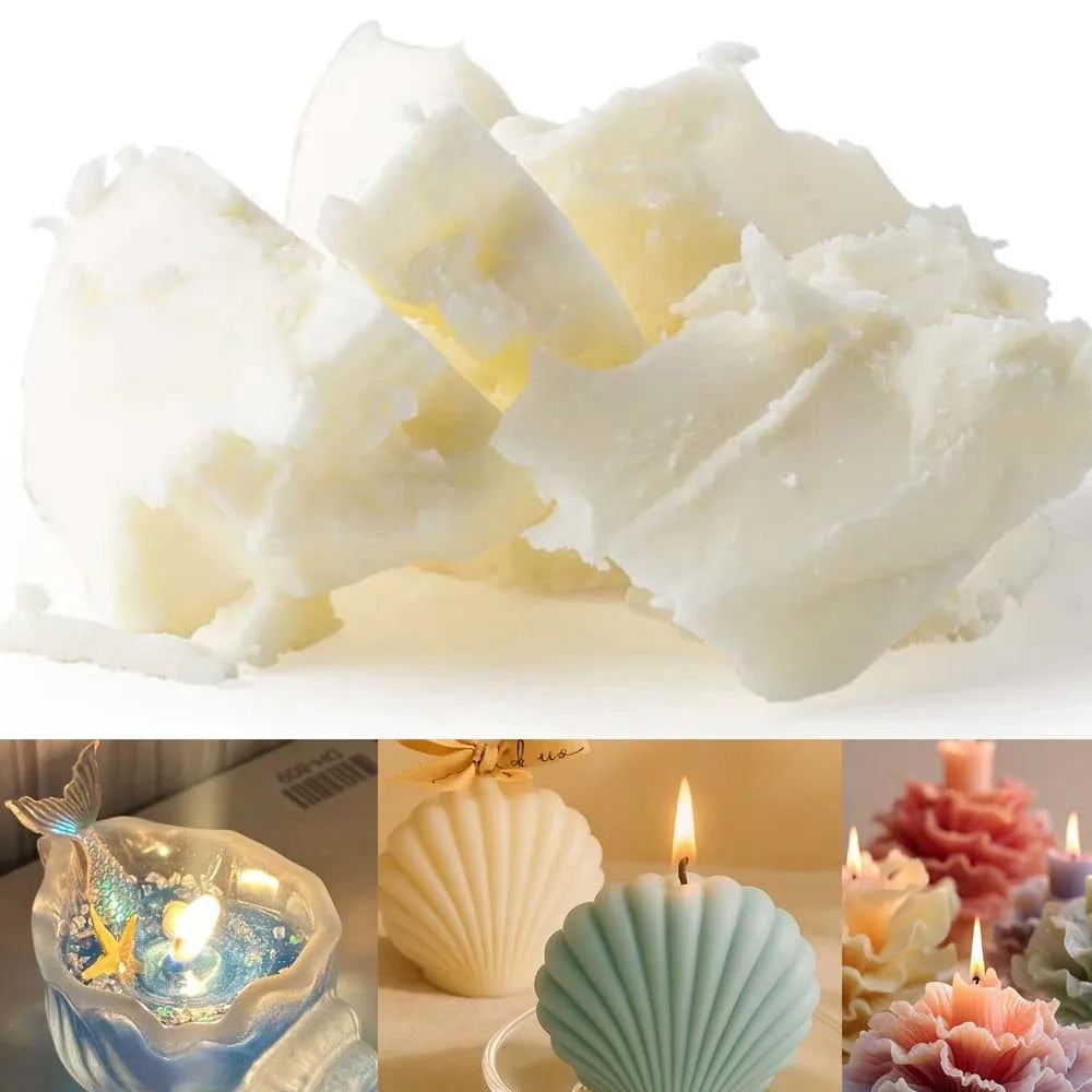 100/200g Natural Coconut Wax DIY Handmade Scented Candle Making Supplies Pure White Coconut Wax