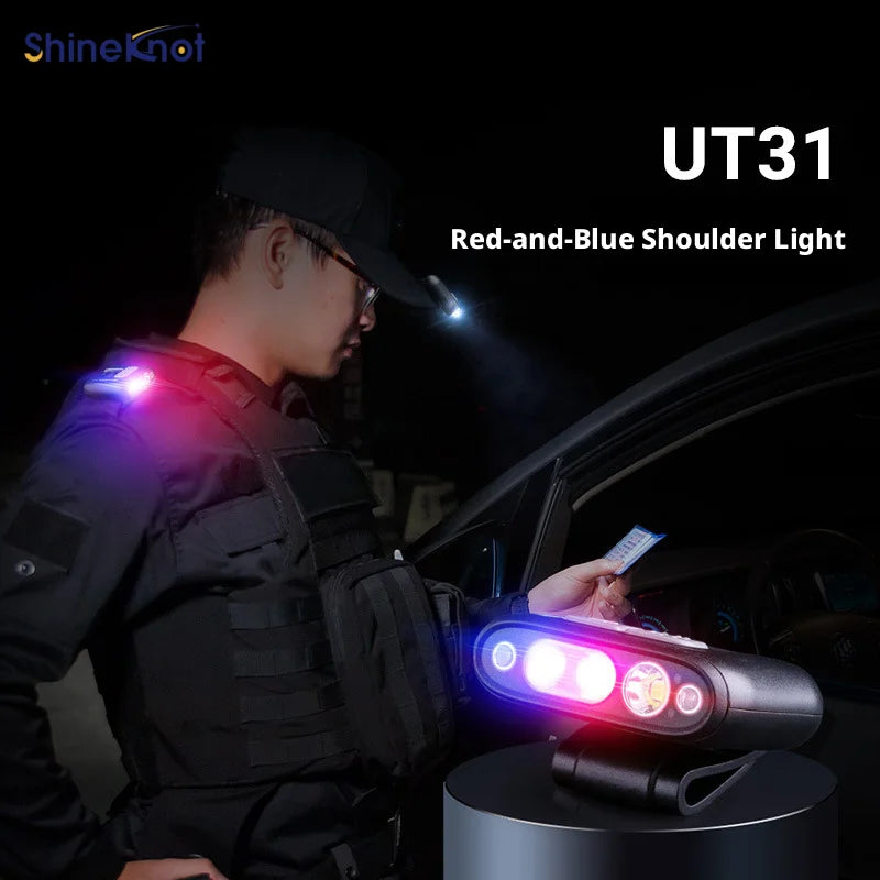 SHINEKNOT 3-in-1 LED Clip Cap Light | Motion Sensing Shoulder Light