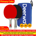 2pcs table tennis racket double-sided reverse adhesive pure wood bottom horizontal racket - table tennis racket Oasis Select 2Pcs(1 Pair)