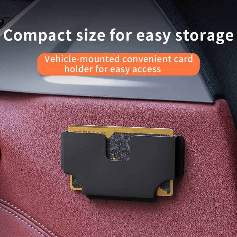 Car Card Holder – Self-Adhesive Dashboard Card Organizer