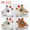 1-4PCS Cute Capybara Apple Bucket Hat for Women Cartoon Fisherman Hat Sun Protection Casual Summer Beach Outdoor Oasis Select MIX-4PCS