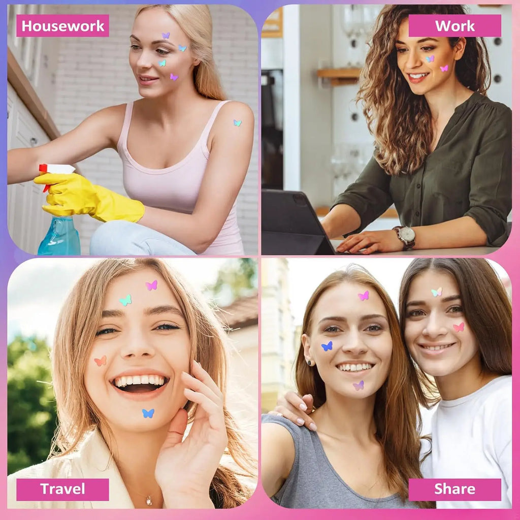 Five kinds of color butterfly/love acne patches, 120 pieces/box, deep cleaning acne patches, for men and women Oasis Select