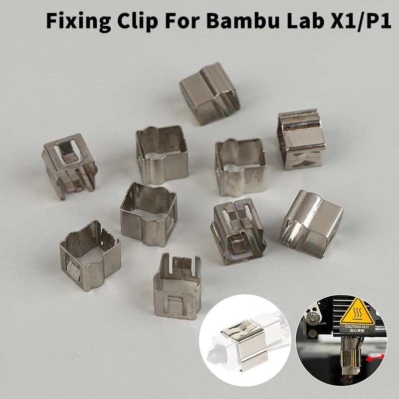 10/20Pcs Fixing Clip For Bambu Lab X1C/H2D/P1P/P1S Hotend Thermistor / Ceramic Heater Cartridge Clips Accessories Oasis Select