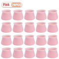 10-40PCS Silicone Chair Leg Caps Quiet Non Slip Floor Protectors for Wood Floors Furniture Leg Pads for Tables and Chairs Oasis Select Pink-20PCS 3-4cm
