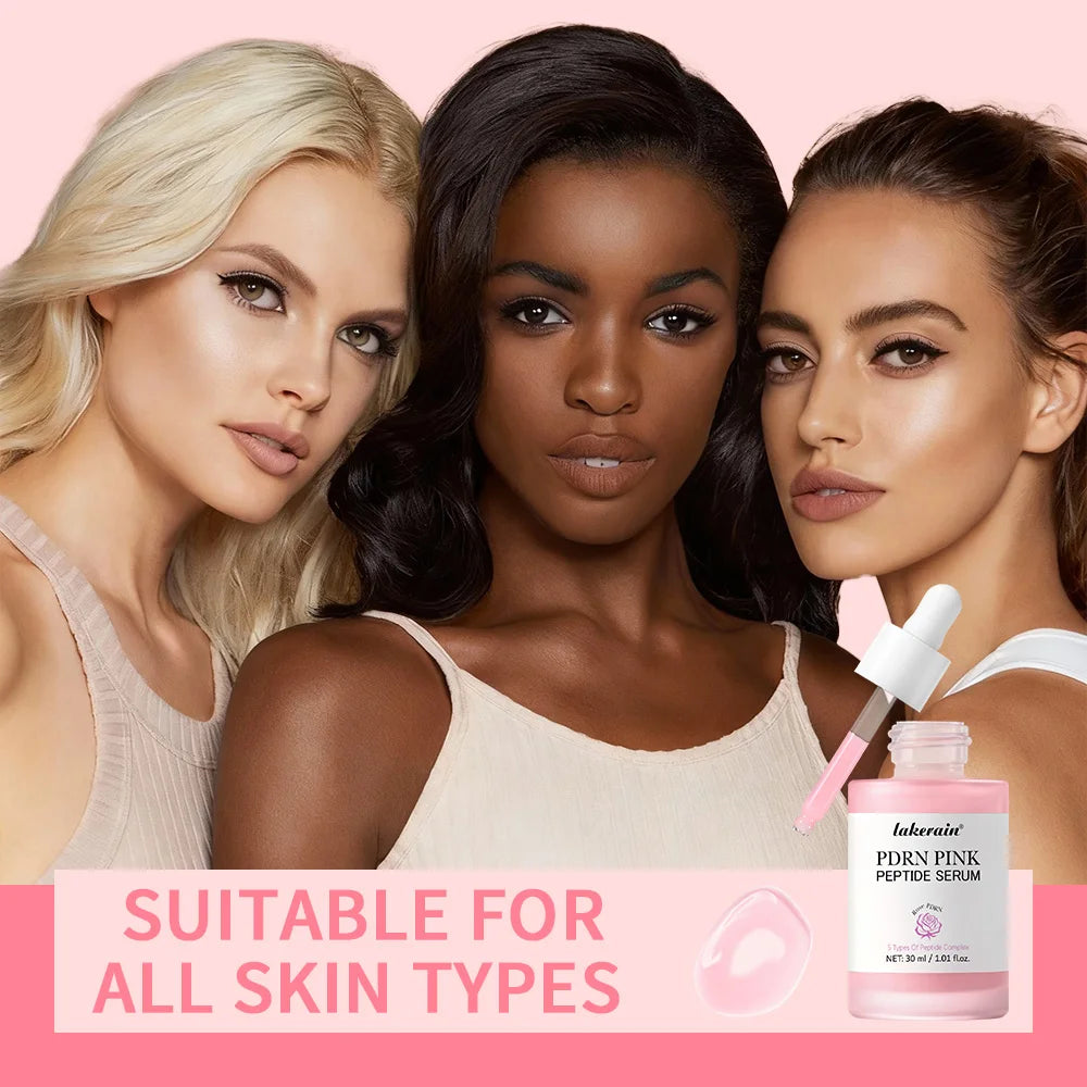 30ml Salmon PDRN Pink Peptide Facial Serum Deep Moisturizing Long-Lasting Hydration Pink Glow Serum Even Skin Tone Korean Skinca Oasis Select