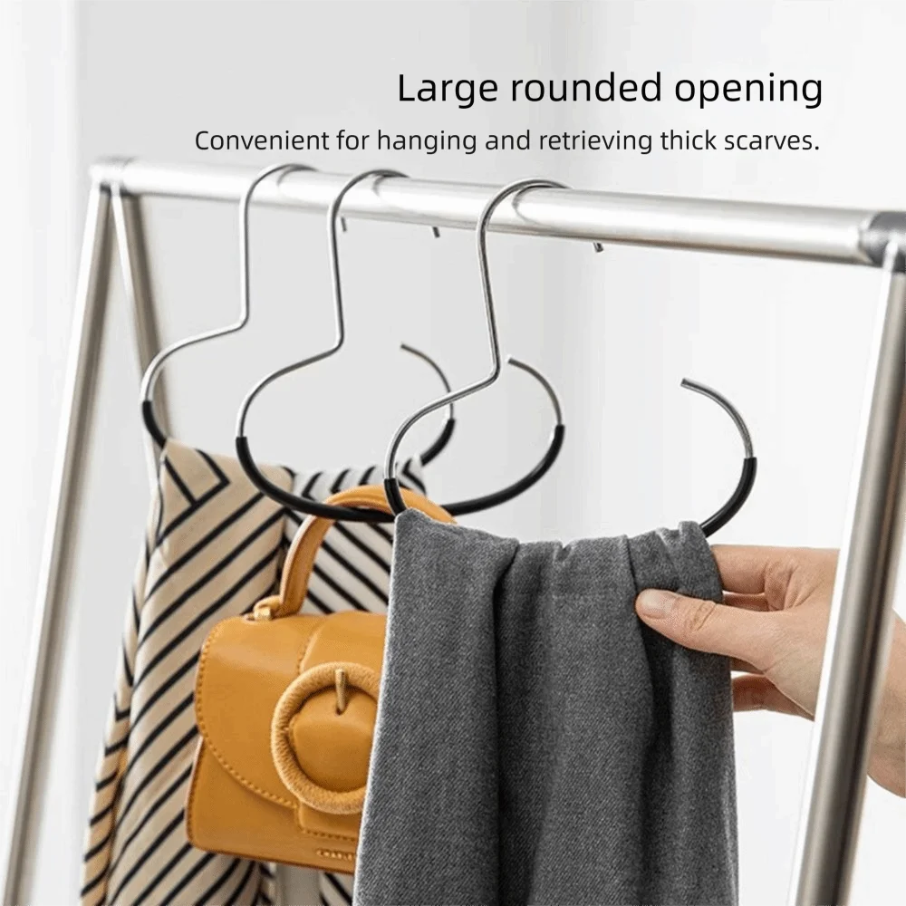 5-Pack Metal Hat Hangers – Non-Slip Closet Ring Hooks