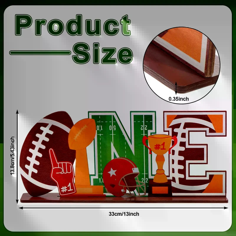 First Year Down Birthday Party Decorations 1st Birthday Decorations Wooden Sign First Year Down One Sign For Football Championsh Oasis Select