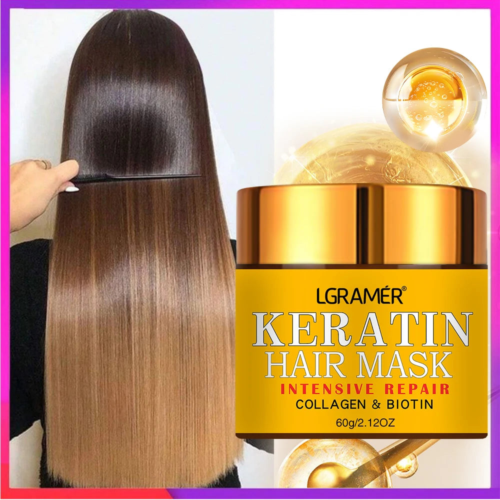 Hair Repairs Hair Mask Biotin Collagen Keratin Treatment Hairs Conditioner Hair Essential Oil Nourishing for Dry Damaged Oasis Select