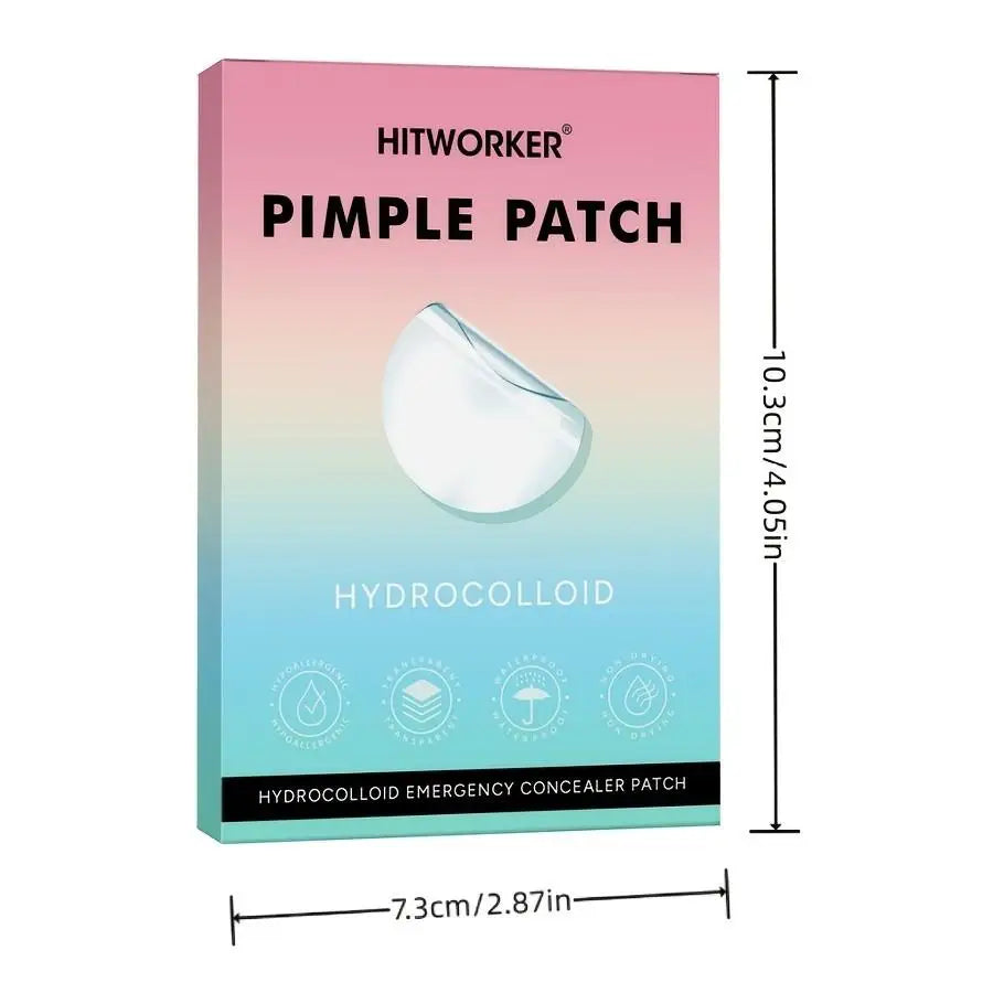 180/360/540/720pcs Hitworker Acne Patches, Hydrogel Cover, Cute Design, Suitable for All Light Skin Tones, Daily Use & Photo Pro Oasis Select