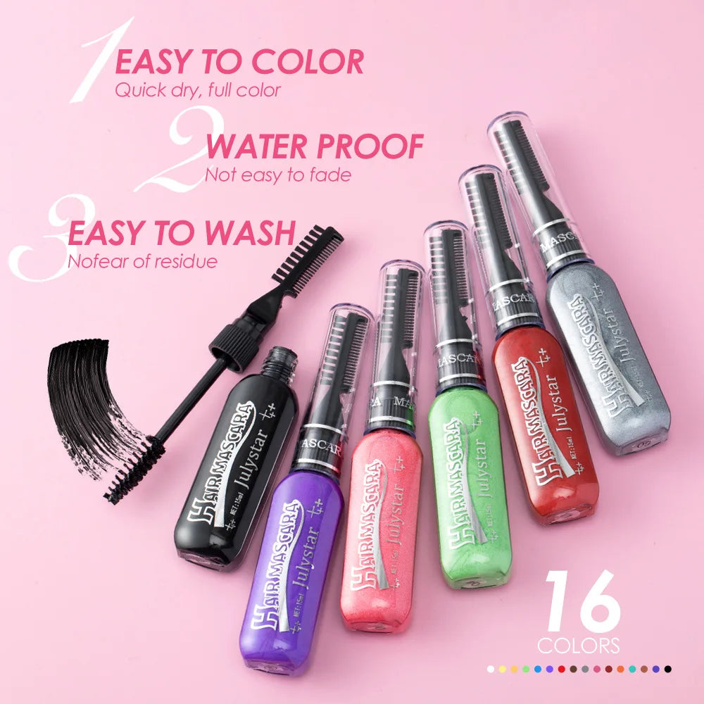 8-Color Waterproof Mascara Set – Bold Multi-Shade Lashes