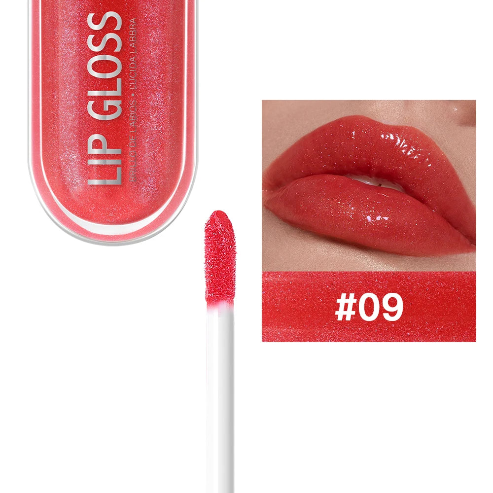 USHAS 12-Color Glitter Lip Gloss – Metallic & Moisturizing
