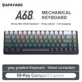 APAYADO A68 Hot-Swappable Mechanical Keyboard, 68-Key Compact, RGB Backlight, Blue/Red Switch Options, NKRO for Gaming Oasis Select Moonnight Red Switch