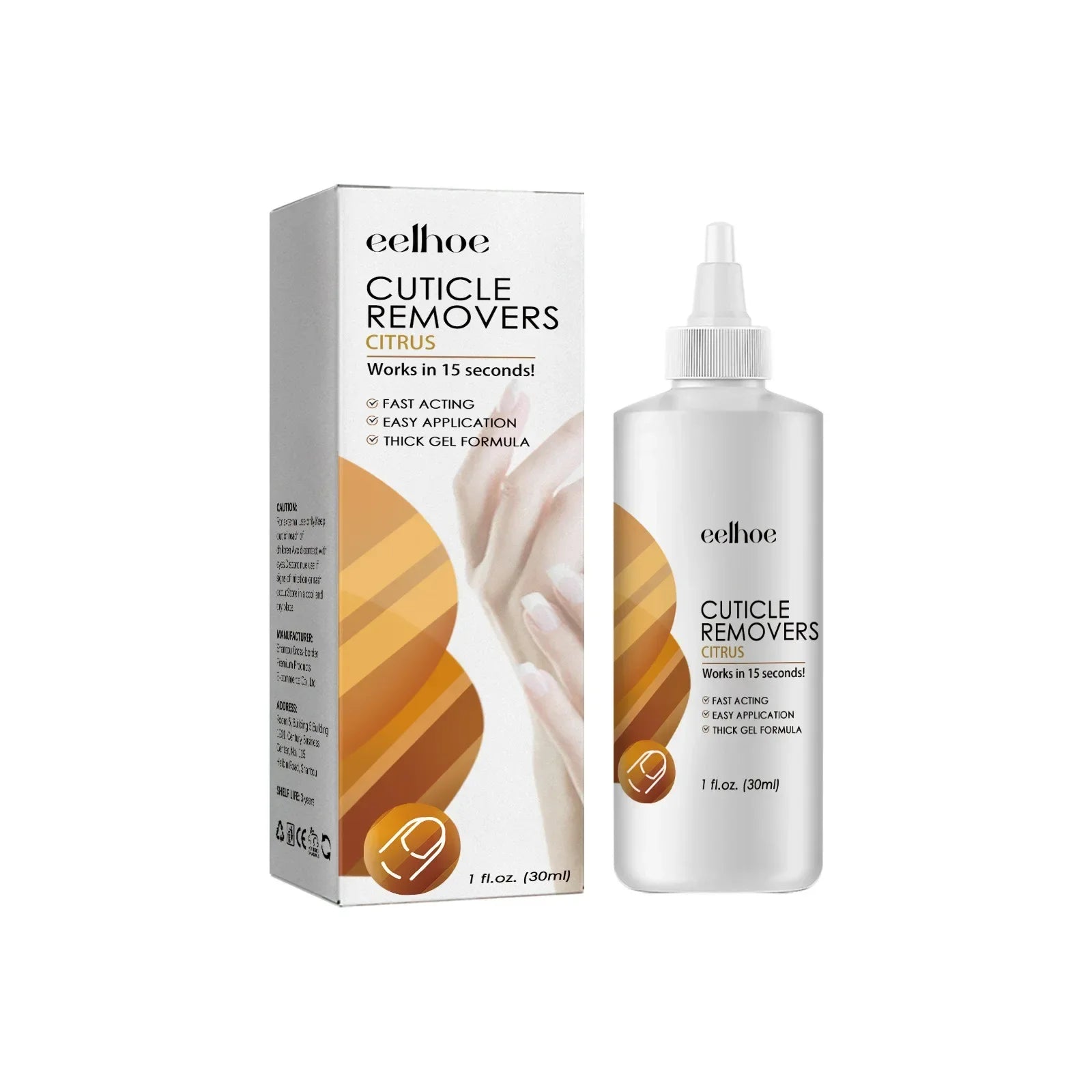 EELHOE Cuticle Removal Gel – Nail Softener & Dead Skin Remover Cuticle Removal Gel Oasis Select 30ml boxed
