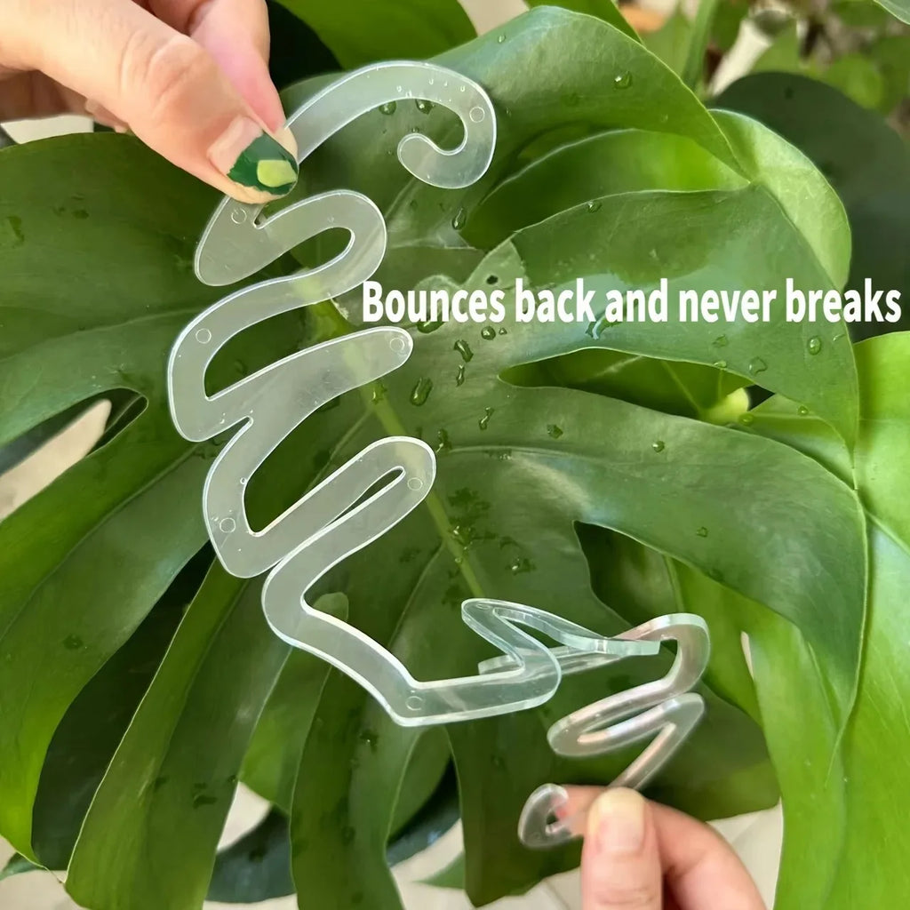 Monstera Shaped Plant Support Easy Installation Decorative Plant Stand Leaf Shape Plants Pole Sturdy Alloy Support Pile Garden Oasis Select
