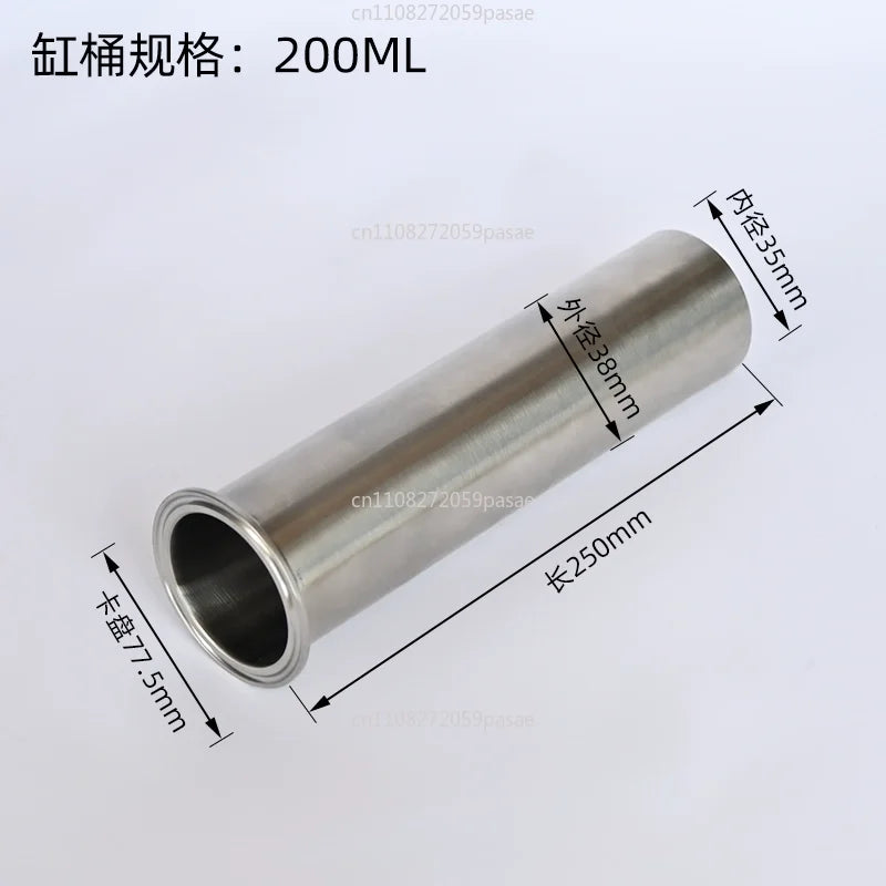 Filling Machine Piston Cylinder Barrel – Stainless Steel Part