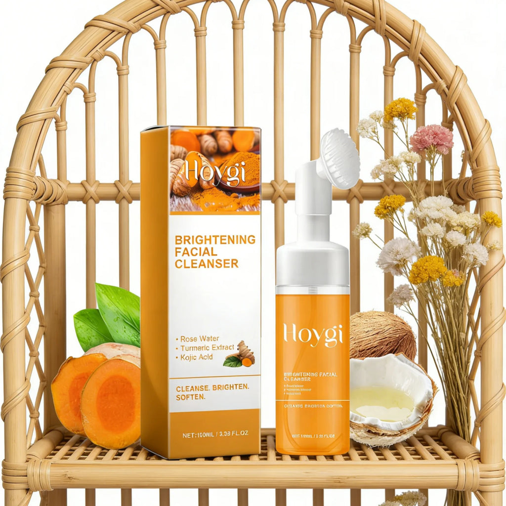 Hoygi Turmeric Foaming Facial Cleanser – Brightening Oil Control Foaming Facial Cleanser Oasis Select