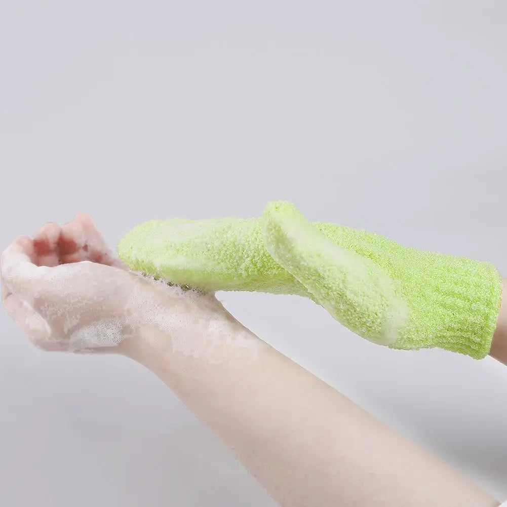 Exfoliating Bath Gloves,Deep Scrubbing Dead Skin Shower Gloves for Beauty Spa Massage Skin Shower Body Scrubber for Men,Women Oasis Select