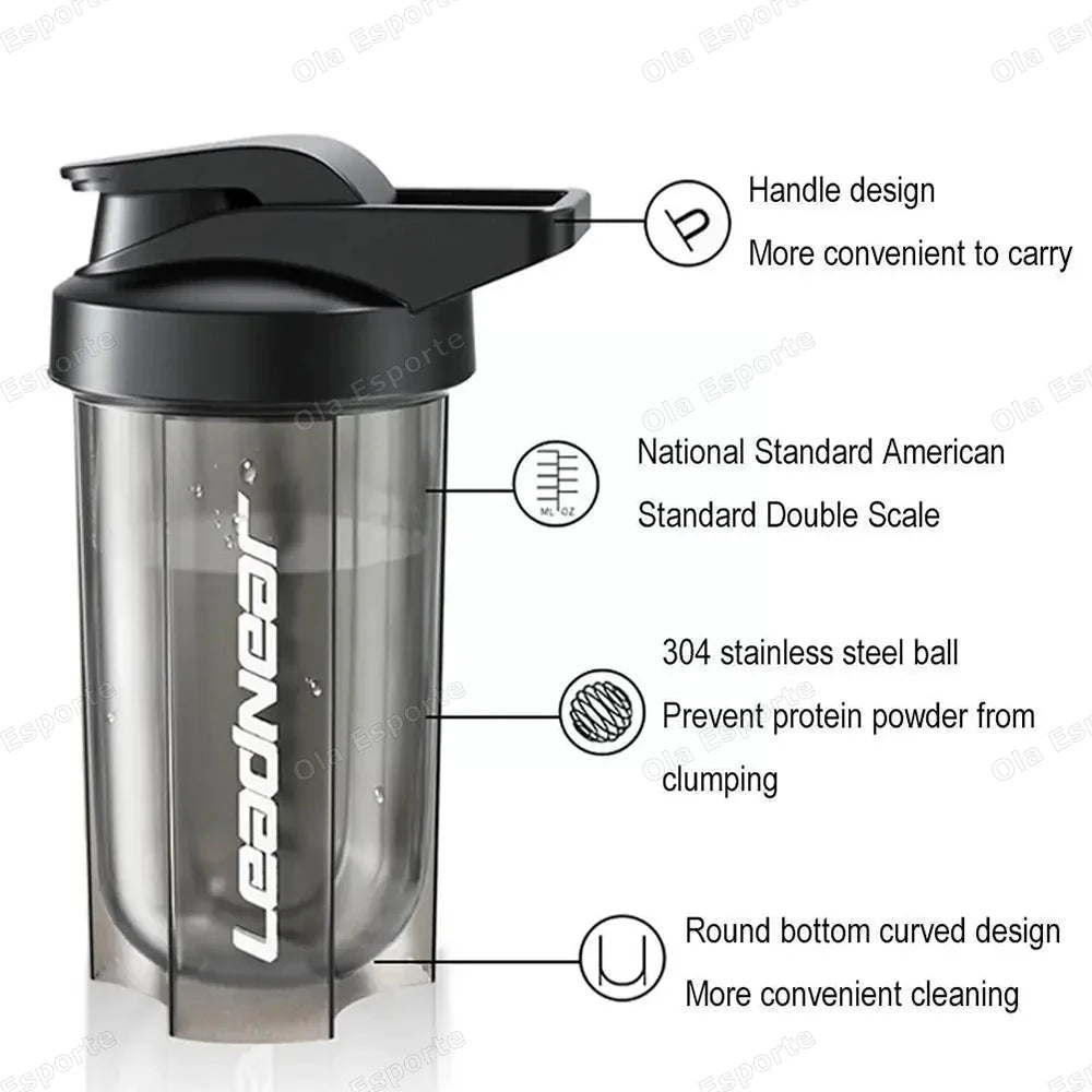500ml Leak-Proof Protein Shaker Bottle for Gym & Sports